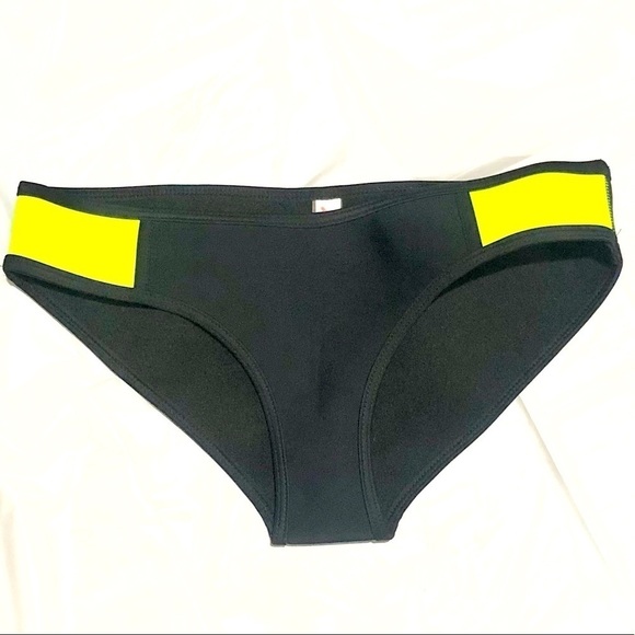 Ebuddy Bikini Bottoms Small Black and Yellow - Picture 1 of 4